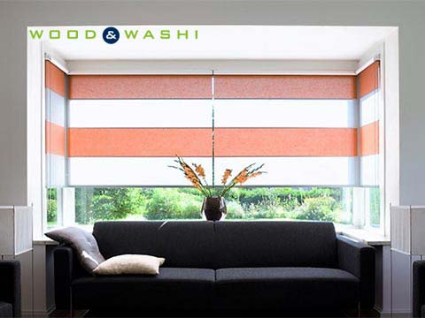 Wood & Washi - Moderne Rollos